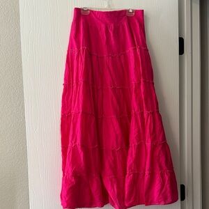 Style & Co. Vibrant Pink A-Line Skirt
